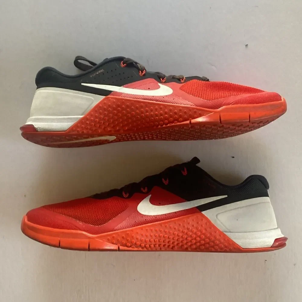 NIKE Men’s Metcon 2 Red/Black/White Athletic Training Shoes #819899-610 Size 13